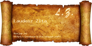 Laudesz Zita névjegykártya
